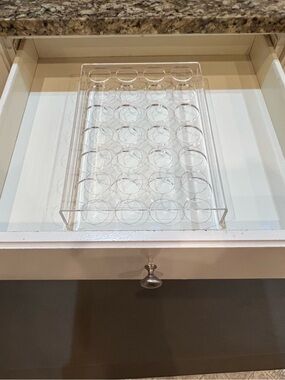 24-Slot Flat Acrylic Coffee Pod Holder (pods not included)